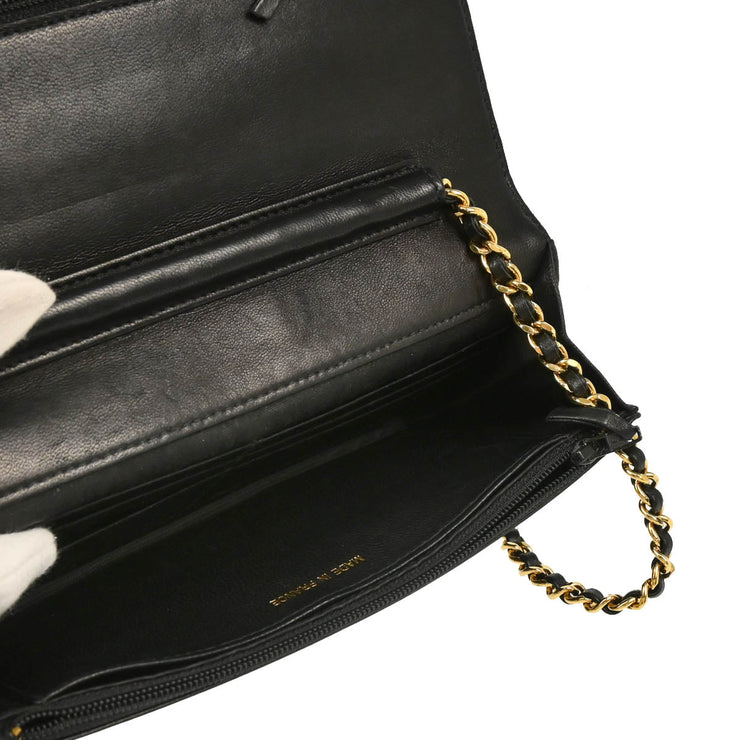 Chanel 2002-2003 Black Caviar Timeless Wallet on Chain WOC