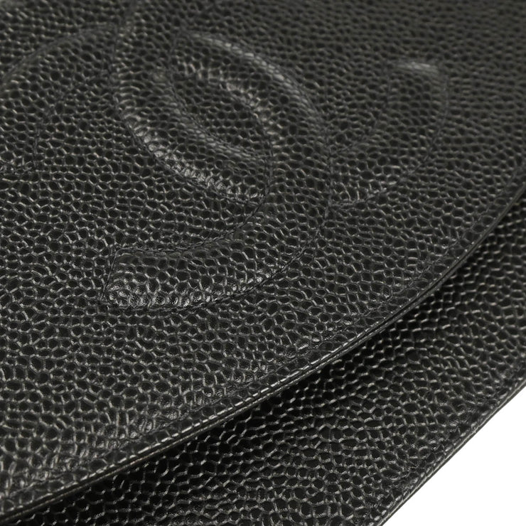 Chanel 2002-2003 Black Caviar Timeless Wallet on Chain WOC