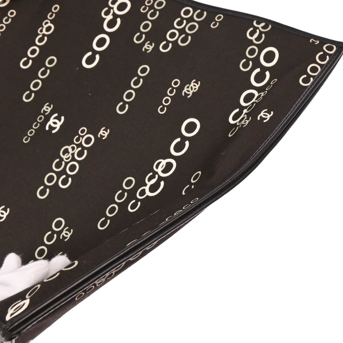 Chanel 2002-2003 Black Canvas COCO Tote Bag