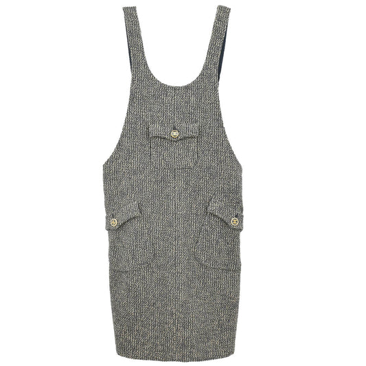 Chanel 2001 Sleeveless Dress Black #38