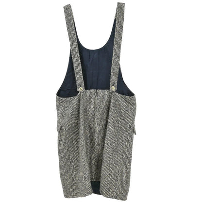 Chanel 2001 Pinafore Dress Black #38