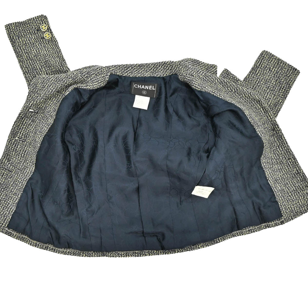 Chanel 2001 Single Breasted Jacket Black #38 – AMORE Vintage