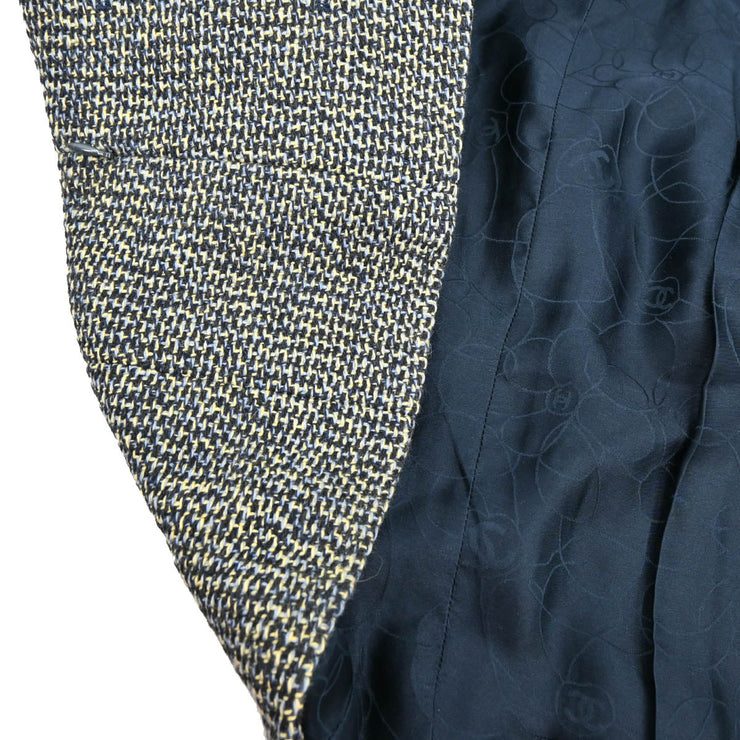 Chanel 2001 Single Breasted Jacket Black #38