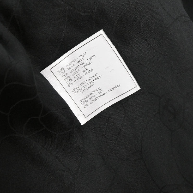 Chanel 2005 Single Breasted Jacket Black #42