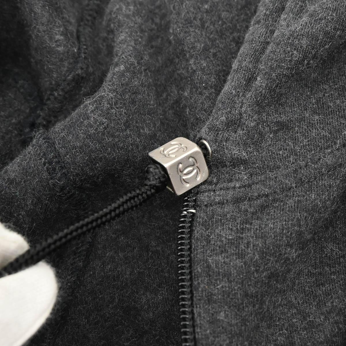 Chanel 2002 Zip Up Jacket Gray #38