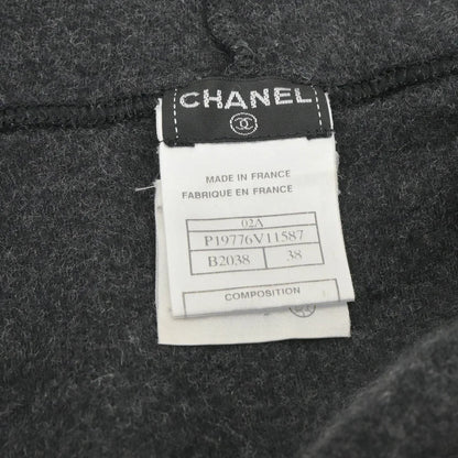 Chanel 2002 Zip Up Jacket Gray #38