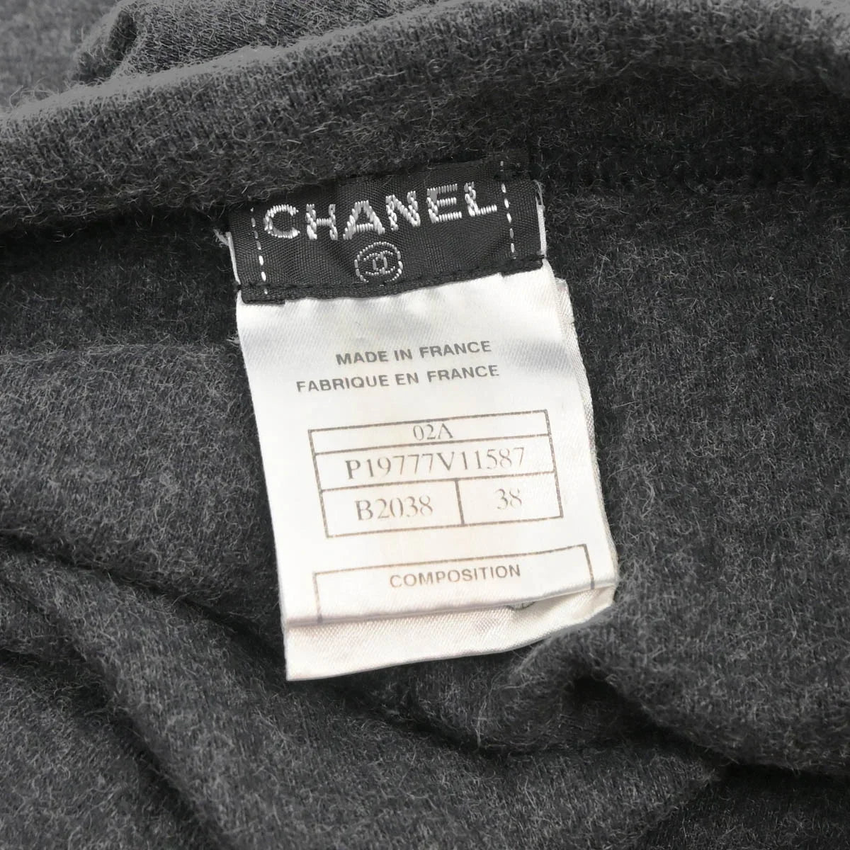Chanel 2002 Jogger Pants Gray #38