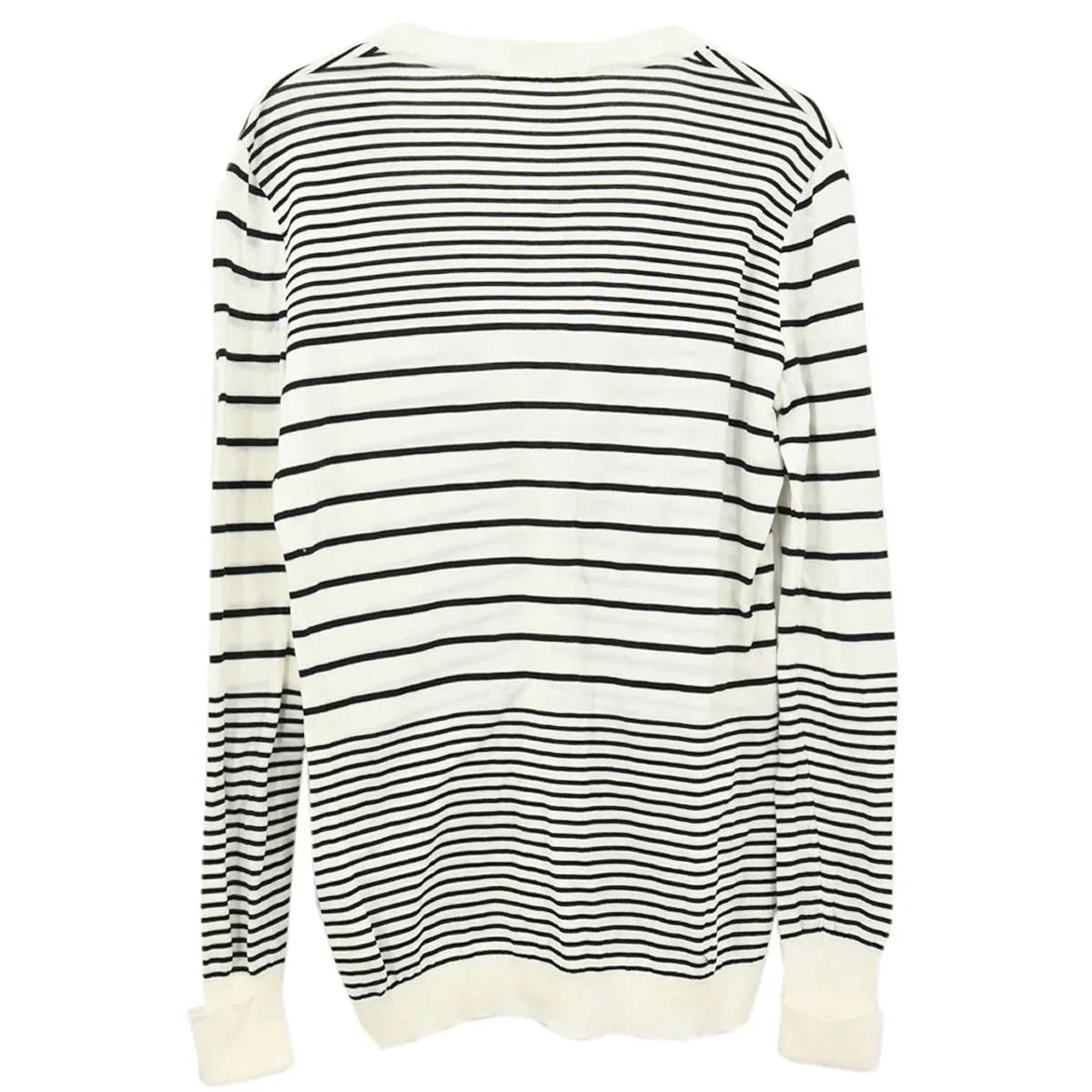 Chanel Striped Cardigan White #40