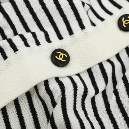 Chanel Striped Cardigan White #40