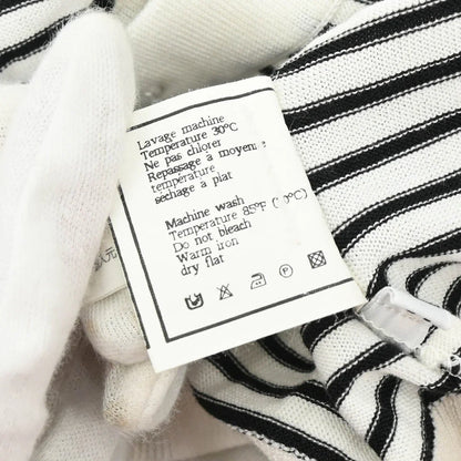 Chanel Striped Cardigan White #40