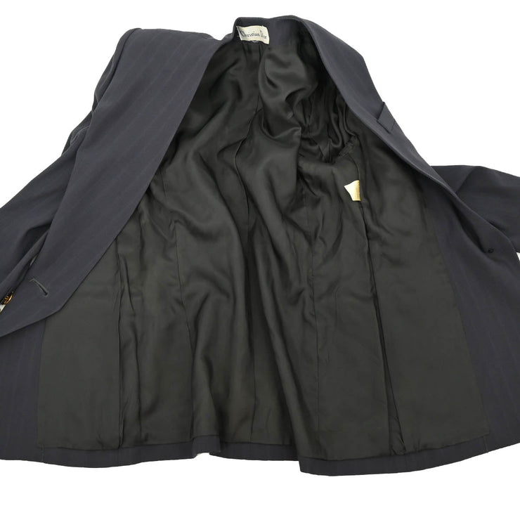 Christian Dior Single Breasted Collarless Jacket Gray