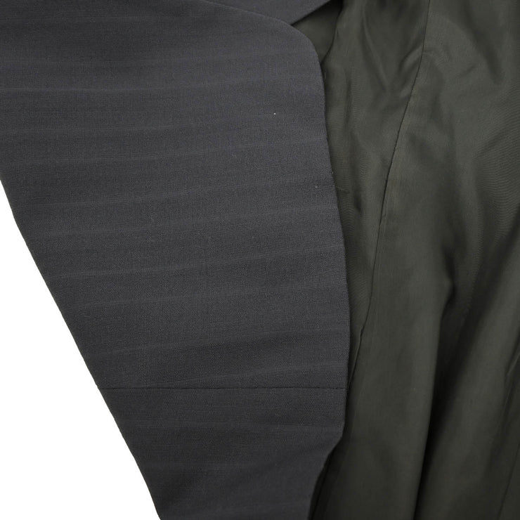 Christian Dior Single Breasted Collarless Jacket Gray