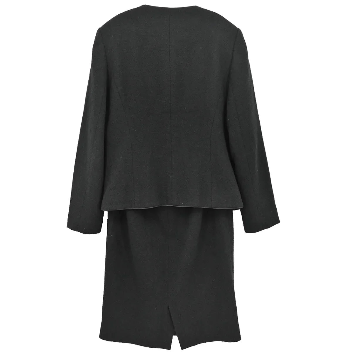 Burberrys Setup Suit Jacket Skirt Black #36-38
