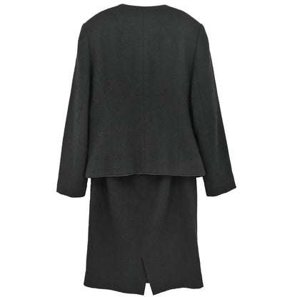 Burberrys Setup Suit Jacket Skirt Black #36-38