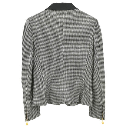 Christian Dior 1980s Houndstooth Check Single Breasted Jacket #34 - #36