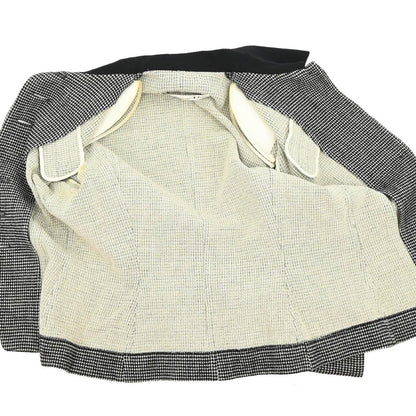 Christian Dior 1980s Houndstooth Check Single Breasted Jacket #34 - #36