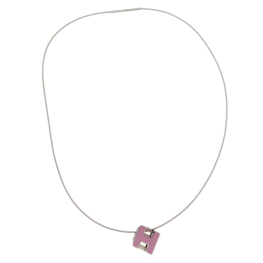 Hermes Cage d'H Pendant Necklace Silver