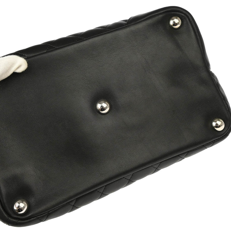 Chanel 2004-2005 Black Calfskin Cambon Ligne Tote Handbag