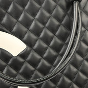 Chanel 2004-2005 Black Calfskin Cambon Ligne Tote Handbag
