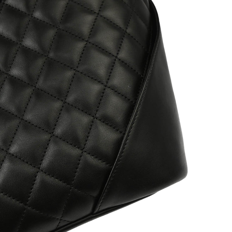 Chanel 2004-2005 Black Calfskin Cambon Ligne Tote Handbag
