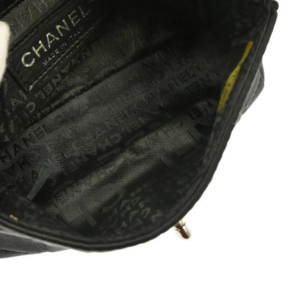 Chanel 2005-2006 Black Satin Choco Bar Lipstick Shoulder Bag