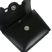 Hermes 1992 Black Box Calf Frigate Handbag