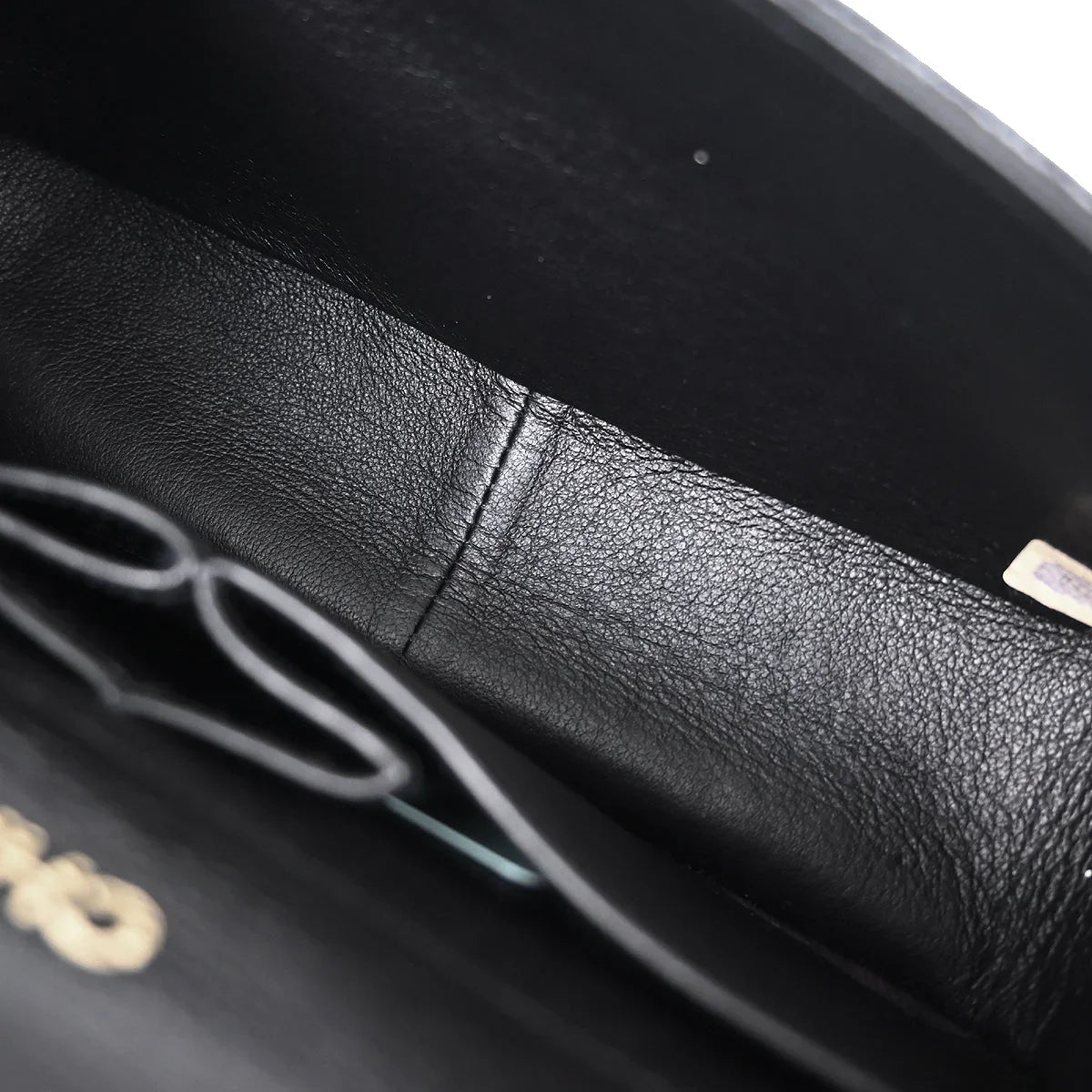 Chanel * 1989-1991 Black Lizard Turnlock Mini Full Flap Shoulder Bag
