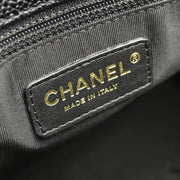 Chanel 2003-2004 Black Caviar Petite Shopping Tote PST Chain Handbag