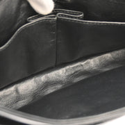 Chanel 2006-2008 Black Lambskin Medium Classic Double Flap Shoulder Bag