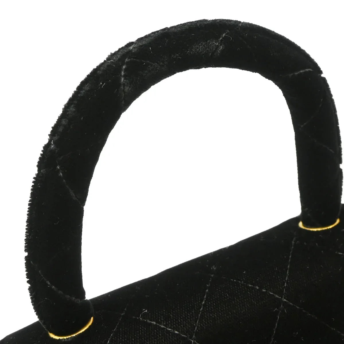 Chanel 1991-1994 Black Velvet Mini Square Handbag