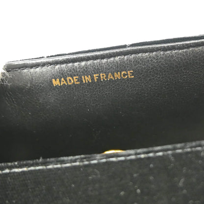 Chanel 1991-1994 Black Velvet Mini Square Handbag