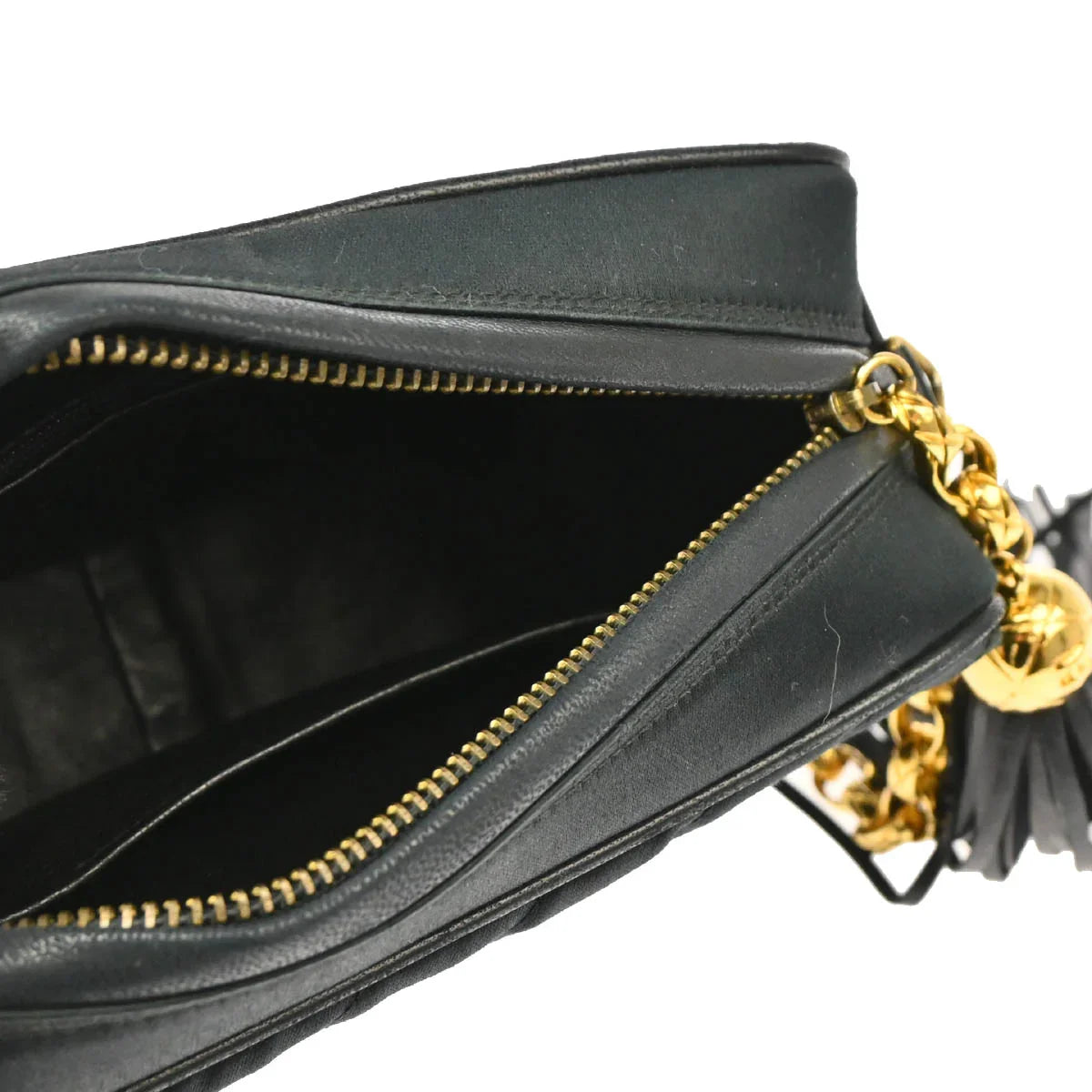 Chanel 1991-1994 Black Satin Camera Bag Mini