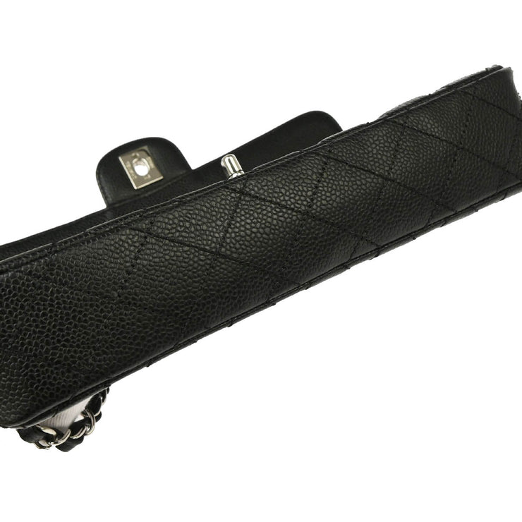 Chanel 2005-2006 Black Caviar East West Shoulder Bag