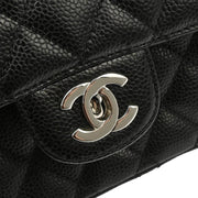 Chanel 2005-2006 Black Caviar East West Shoulder Bag