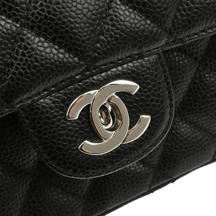 Chanel 2005-2006 Black Caviar East West Shoulder Bag