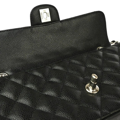 Chanel 2005-2006 Black Caviar East West Shoulder Bag