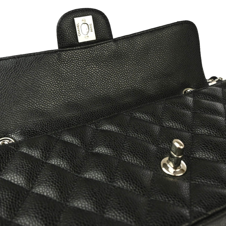Chanel 2005-2006 Black Caviar East West Shoulder Bag