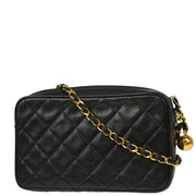 Chanel 1991-1994 Black Caviar Camera Bag