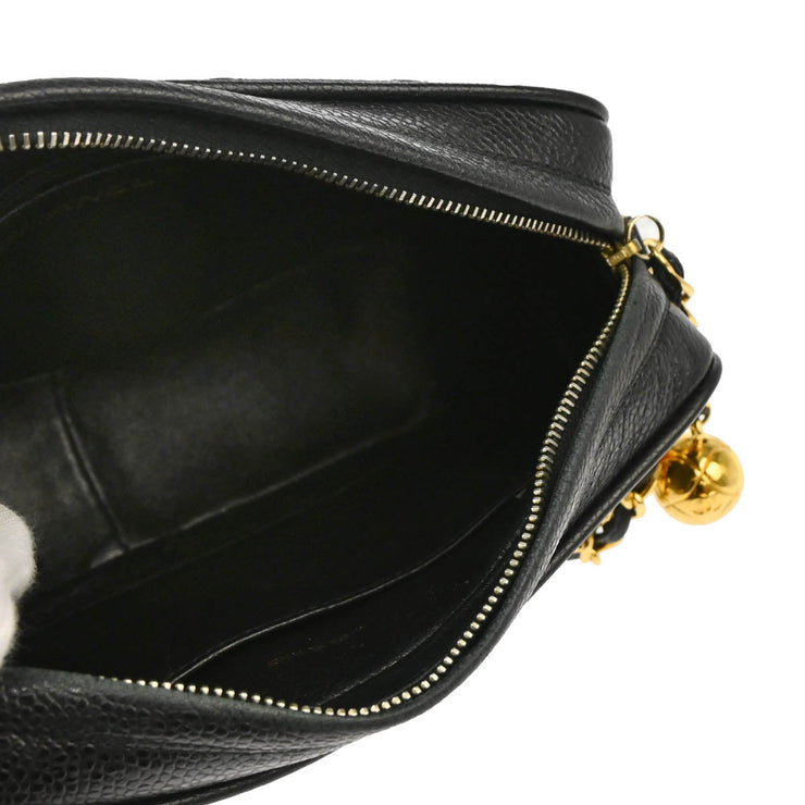 Chanel 1991-1994 Black Caviar Camera Bag