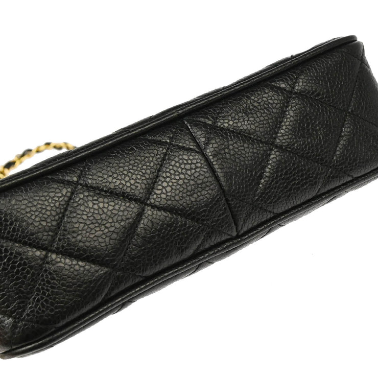 Chanel 1991-1994 Black Caviar Camera Bag