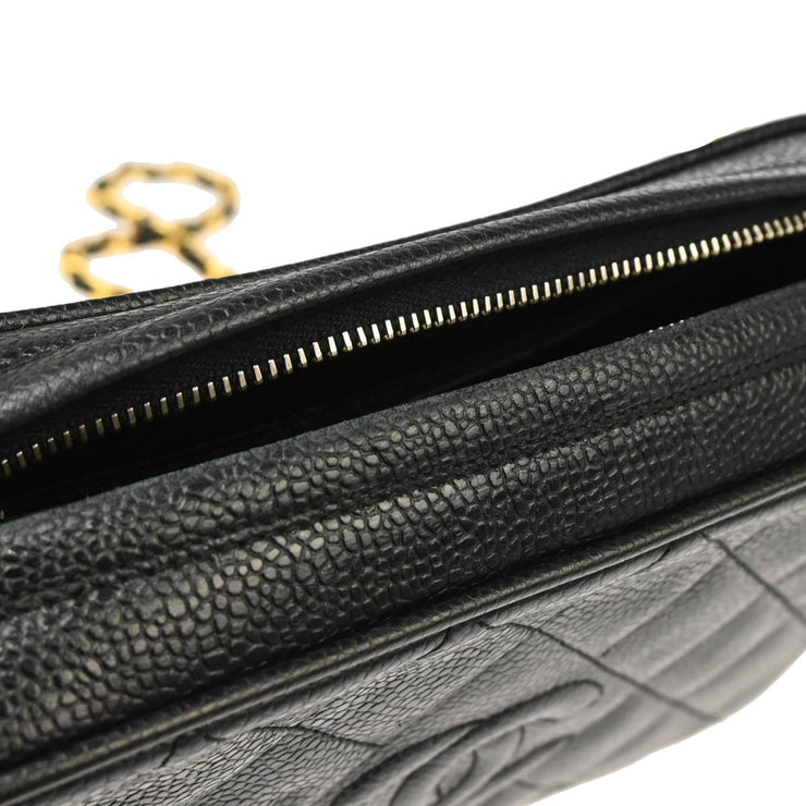 Chanel 1991-1994 Black Caviar Camera Bag