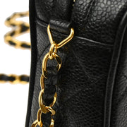 Chanel 1991-1994 Black Caviar Camera Bag