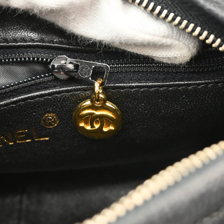 Chanel 1991-1994 Black Caviar Camera Bag