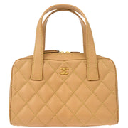 Chanel 2005-2006 Beige Calfskin Wild Stitch Handbag