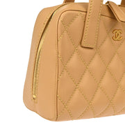 Chanel 2005-2006 Beige Calfskin Wild Stitch Handbag