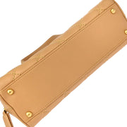 Chanel 2005-2006 Beige Calfskin Wild Stitch Handbag