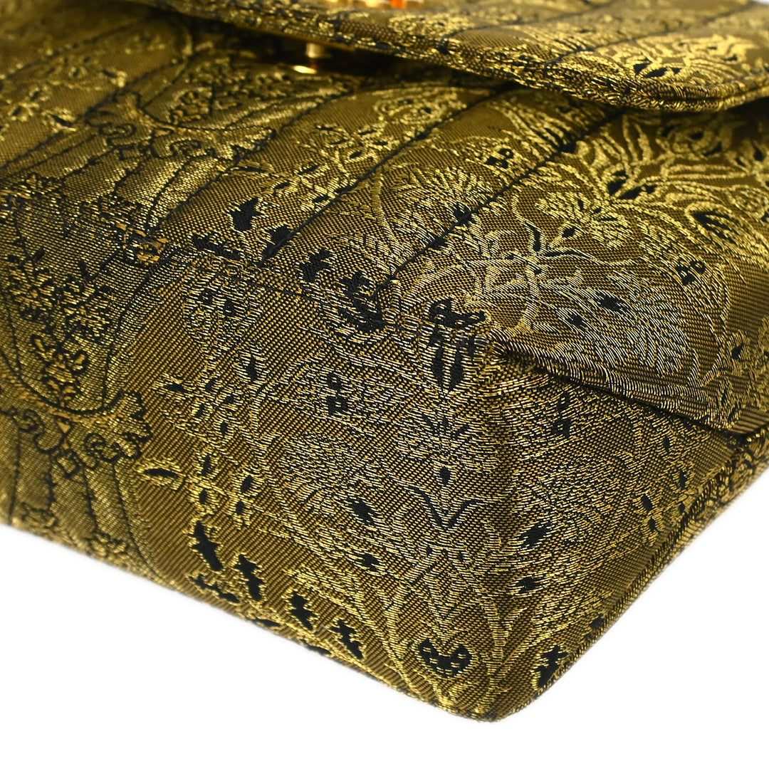 【2025年】エレガントファッションを上品に着 Green 1994-1996 * Chanel Nishijin Bag Shoulder Brocade バッグ