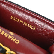 Chanel 1986-1988 Black Lambskin Classic Flap Micro Bum Belt Bag