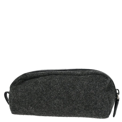 Prada Gray Wool Pouch