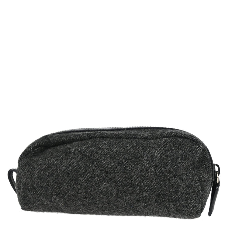 Prada Gray Wool Pouch